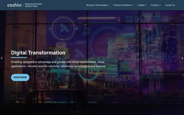 ennVee Solutions Pvt. Ltd website