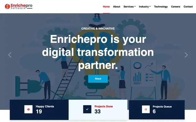 Enrichepro Software Pvt. Ltd. website