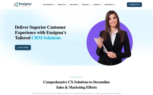 Enzigma Solutions LLP | Salesforce Consulting & Development Company website