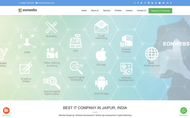 Eonwebs Private Limited website