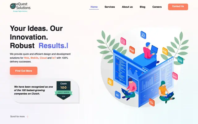 eQuest Solutions website