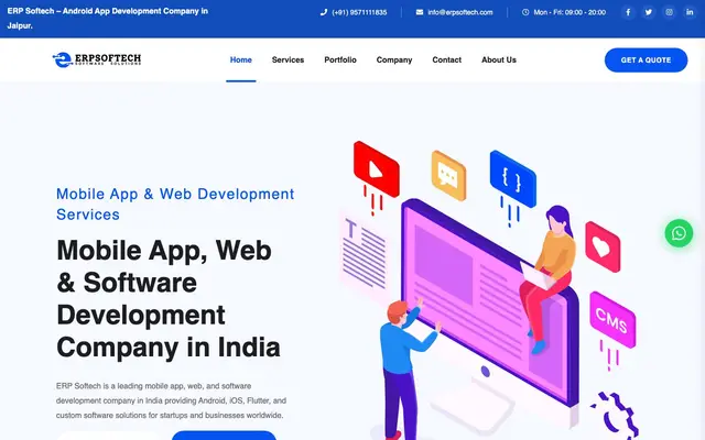 ErpSoftech website