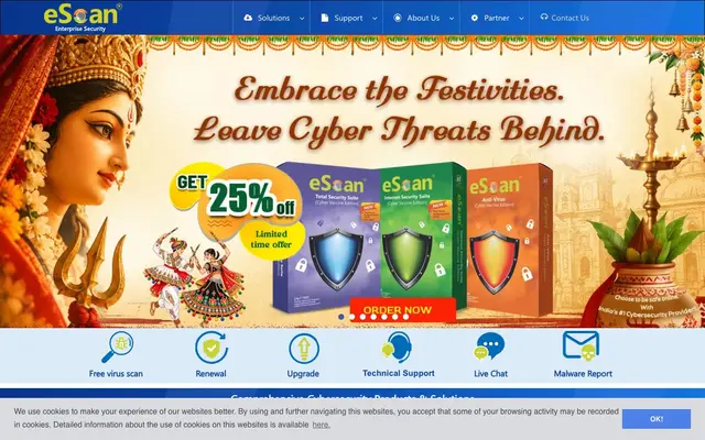 eScan website