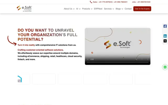 e.Soft Technologies Pvt Ltd website