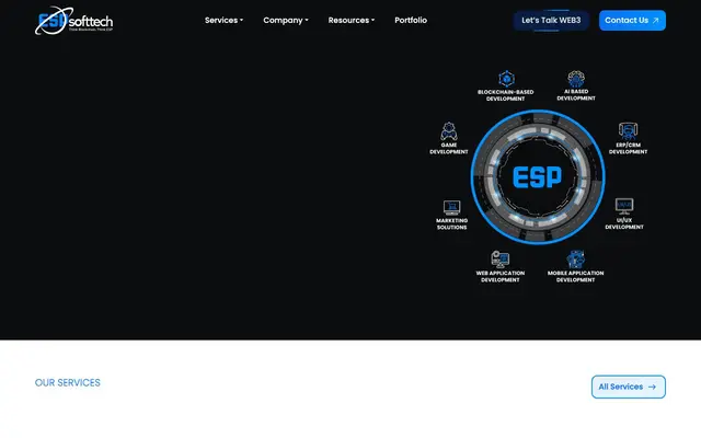 ESP Softtech PVT LTD website