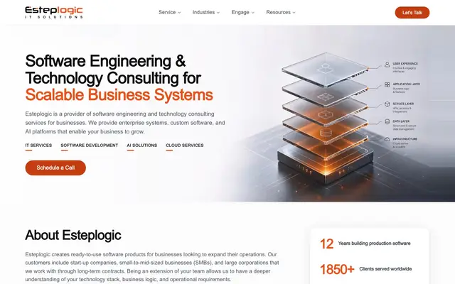 Esteplogic IT Solutions Pvt. Ltd. website