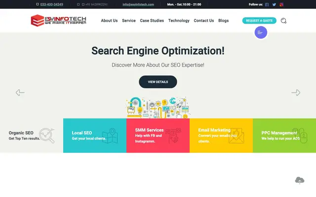 ESY INFOTECH PVT LTD website