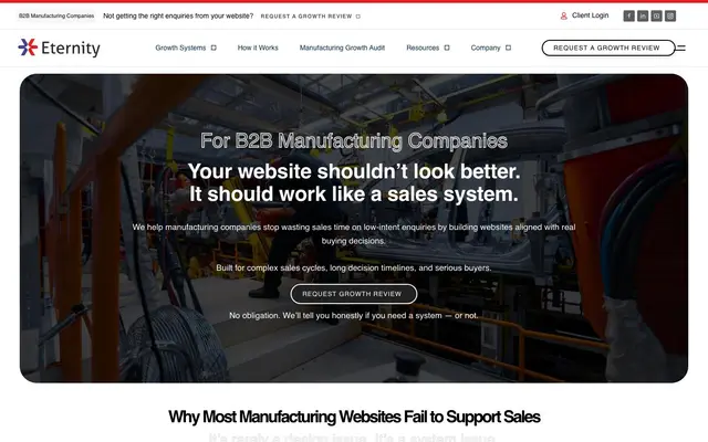 Eternity Web Solutions Private Limited website
