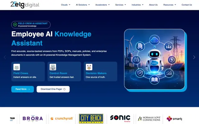 ETG Digital website