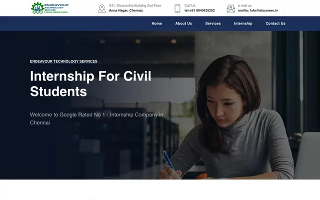 ENDEAVOUR TECHNOLOGY SERVICES website