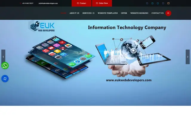 Euk Web Developers website