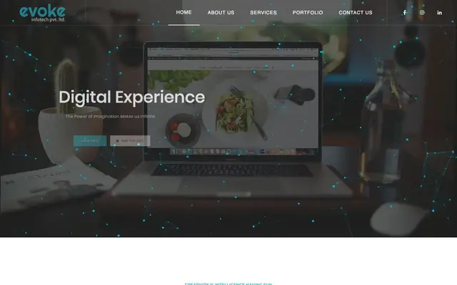 Evoke Infotech Pvt. Ltd. website
