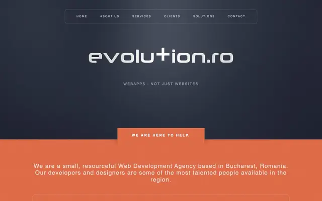 Evolution Labs website