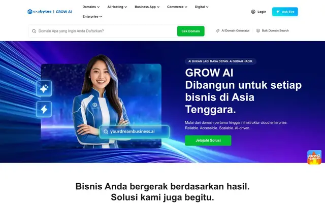 Exabytes Indonesia website