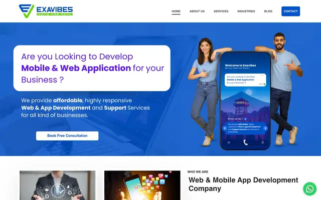 Exavibes Services Private Limited website