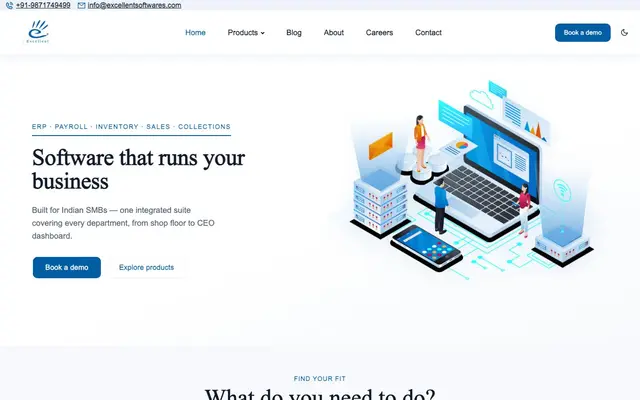 Excellent Softwares website