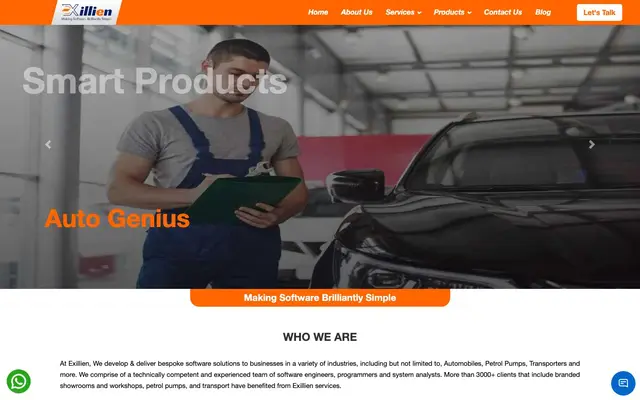 Exillien Softech Pvt. Ltd.- Petrol Pump Software, Automobile Software website