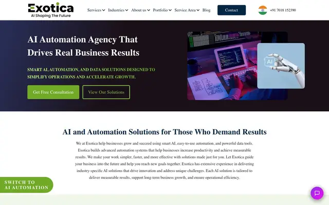 Exotica IT Solutions Private Limited website