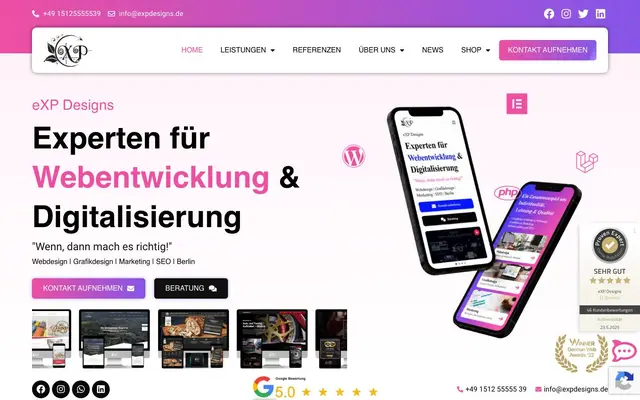 eXP Designs website