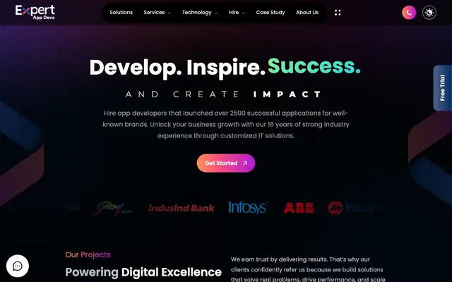 Expert App Devs website