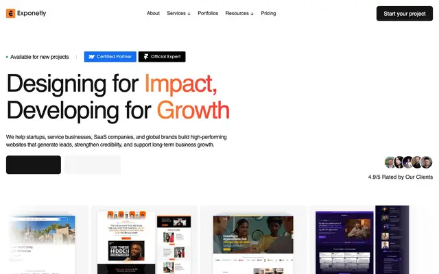 Exponetly website