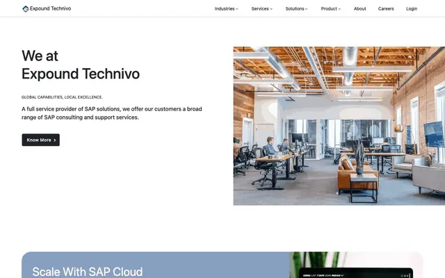 Expound Technivo website