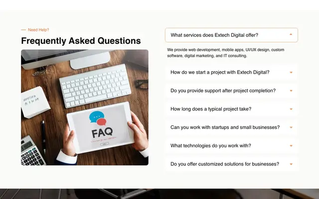 Extech Digital website