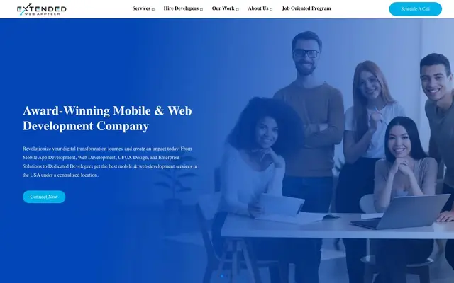 Extended Web AppTech website