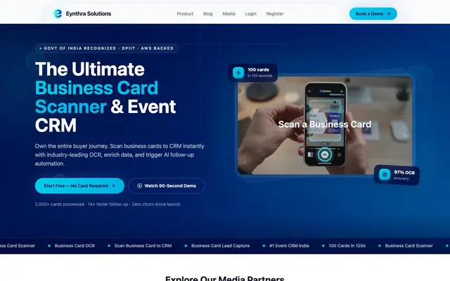 Eynthra Solution LLP website