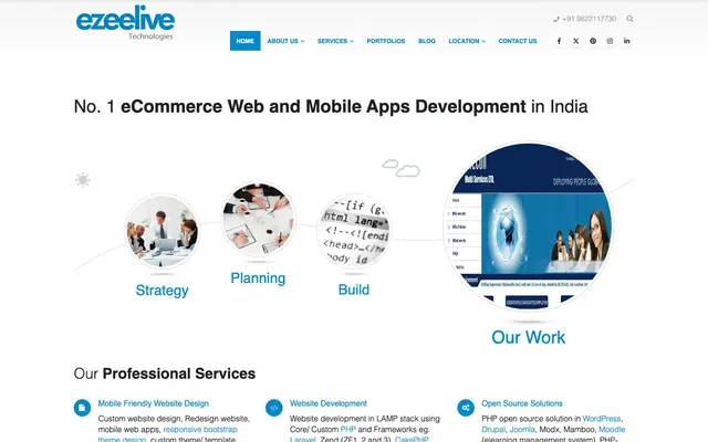 Ezeelive Technologies website
