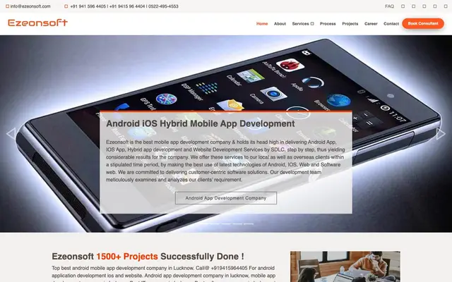 Ezeonsoft Technology website