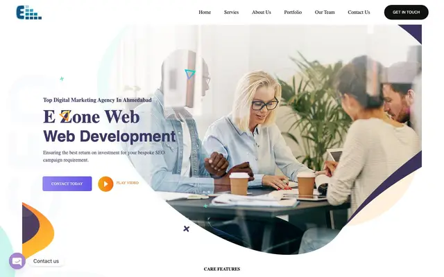 E-Zone Web Development website