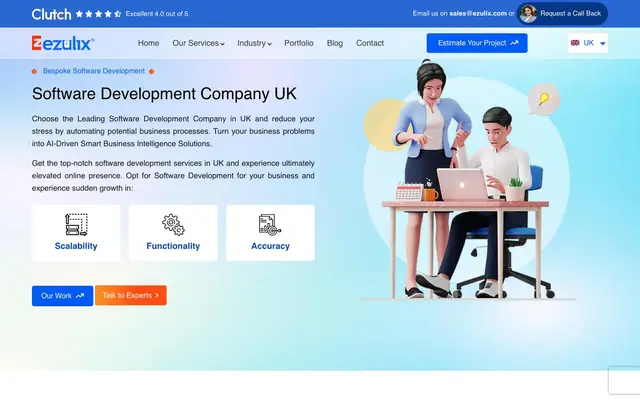 Ezulix Software Pvt.Ltd website