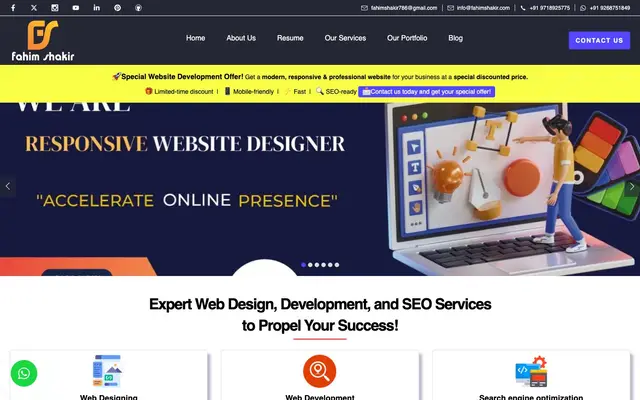 Fahim Website Developer. website