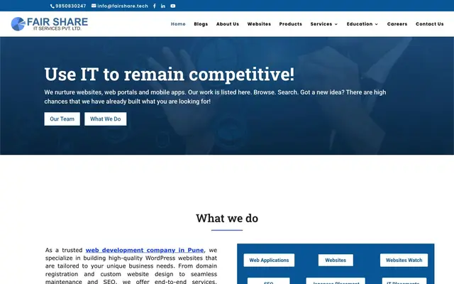 Fair Share IT Services Pvt Ltd website