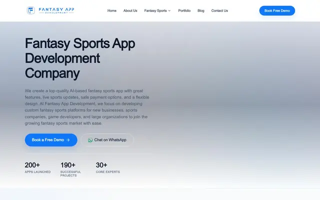 Fantasy App Development website