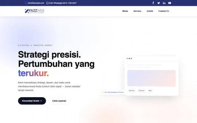Perusahaan Jasa Pembuatan Website Jakarta - Fazzweb.com website