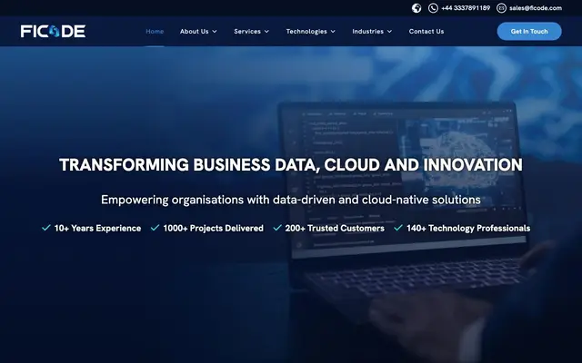 Ficode Software Solutions Private Limited website