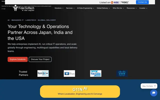 Fidel Softech - Software Development, IT outsourcing website