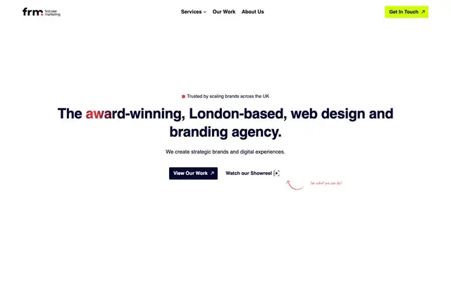 First Rate Marketing website