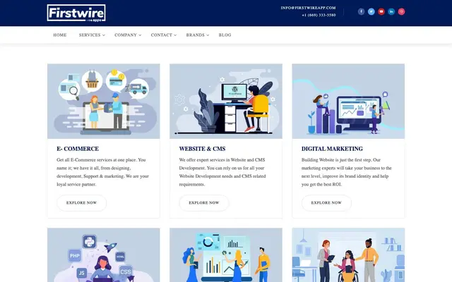 FirstWire Apps website
