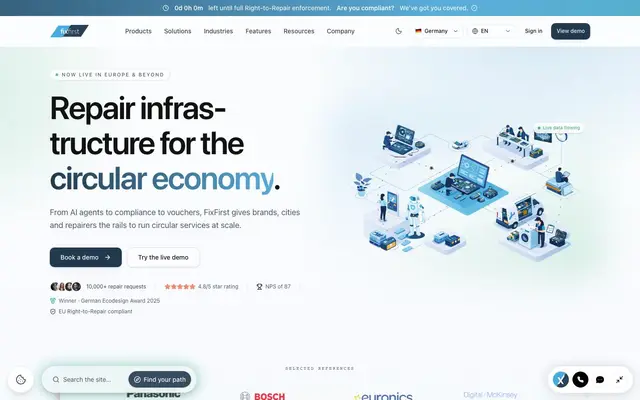 FixFirst website
