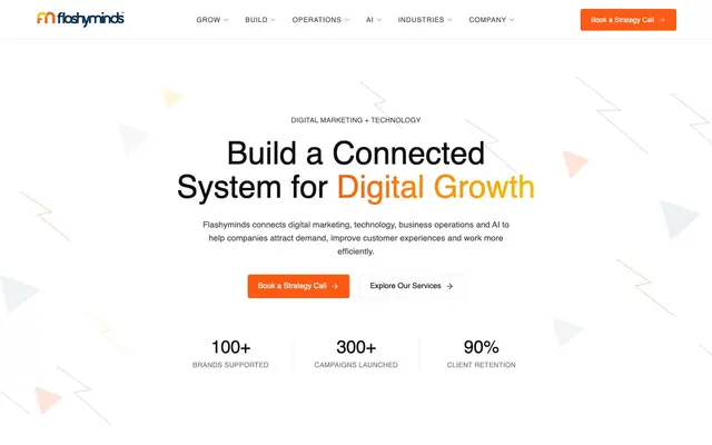 Flashyminds IT Solutions & Digital Marketing website