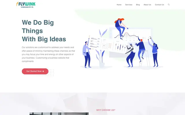 Flywink technologies website