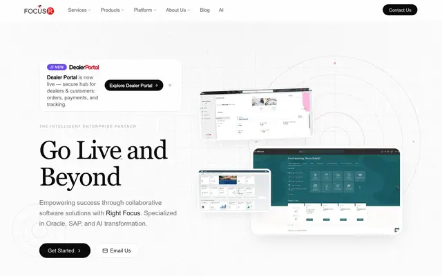FocusR Consultancy and Technologies website
