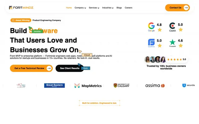 Fortmindz Private Limited website