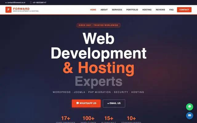 Forward Services - WordPress & Joomla Experts website