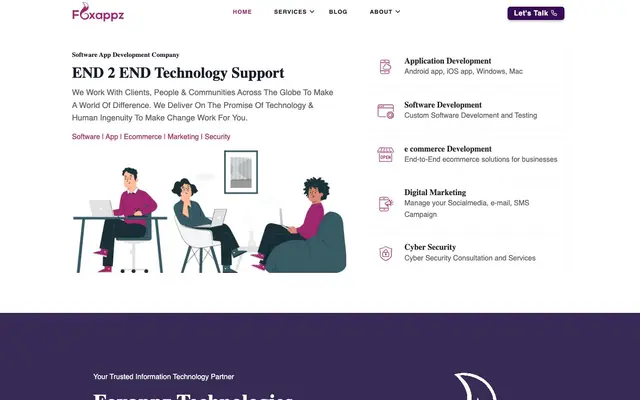 Foxappz Technologies Pvt Ltd website