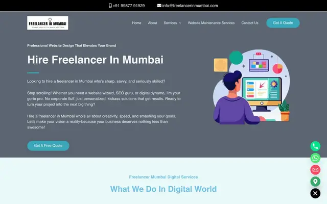 Freelancer in Mumbai - Website Designer & Developer In Mumbai website