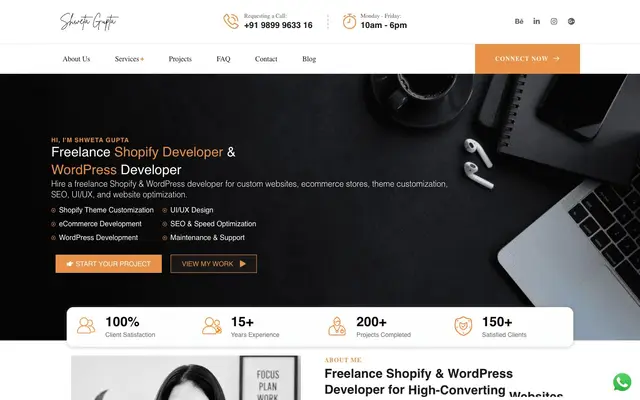 Shweta Web Solutions website